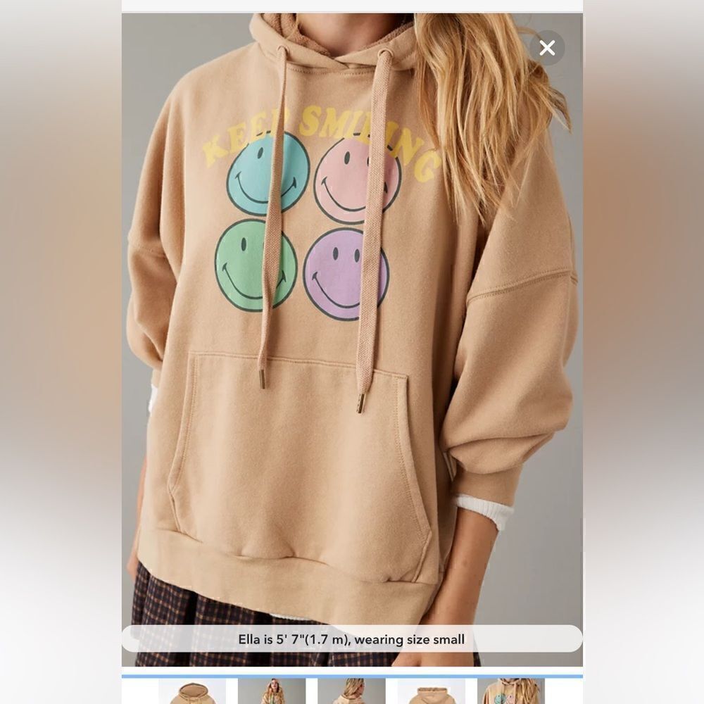 NWT American Eagle Big Hug Graphic Hoodie Size L